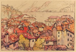 Lugano machi - Yoshida Hiroshi