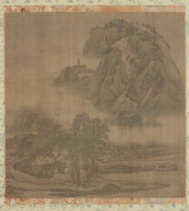 Pique-nique sur la rive, dynastie Qing, 18e siècle