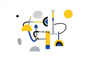 Composition géométrique abstraite, 2017 (illustration vectorielle)