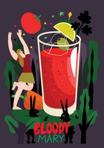 Bloody Mary, 2017 (illustration vectorielle)