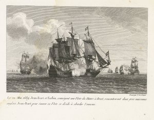 Jan Bart attaque deux navires anglais, 1689 - Yves Marie Le Gouaz