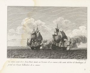 Jean Bart capture une frégate hollandaise près de Dunkerque, 1675 (Recueil des combats de Jean-Bart) - Yves Marie Le Gouaz