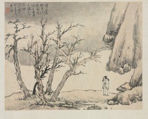 Album de paysages dans divers styles: Paysage enneigé - Zha Shibiao