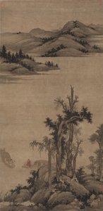 Pêcheurs-ermites dans le ruisseau et la montagne - Zhao Yong