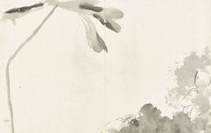 Paysages et fleurs, album de six feuilles - Zhu da Bada Shanren