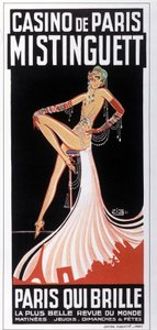 Affiche de Mistinguett au Casino de Paris par Zig. 1931. DR - Zig