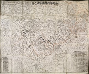 La carte du monde bouddhiste, 1710