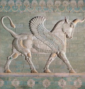 Taureau ailé, perse, de Suse, dynastie achéménide, c.500 av. J.-C. - Hippolyte Lalaise Devéria