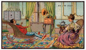 Un gramophone, vers 1910 - . .