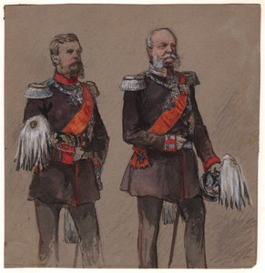 Alexandre II de Russie et Guillaume II de Prusse