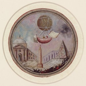 Une catastrophe de montgolfière précoce, vers 1785 - Frederick (attr. to) Barnard