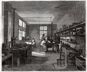 Atelier de galvanoplastie - Frederick (attr. to) Barnard