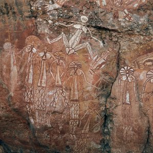 Peintures rupestres aborigènes, Nourlangie Rock, parc national de Kakadu - Isabel Redie