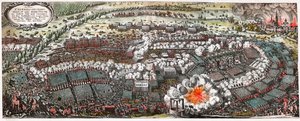 Bataille de Lützen entre les troupes suédoises et celles de la Ligue catholique (Saint-Empire) - . .
