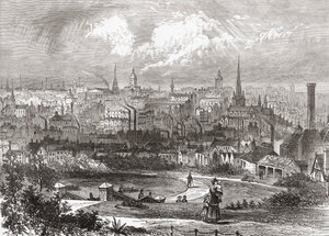 Birmingham, West Midlands, Angleterre à la fin du XIXe siècle, de Notre propre pays publié en 1898 - Ferdinand Georg Waldmuller