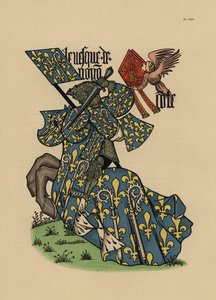 Évêque de Noyon, avec mitre et étendard - John Pardon