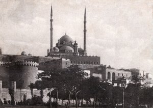 Le Caire, la citadelle de Saladin (Égypte), vers 1920 (photo n/b) - . .