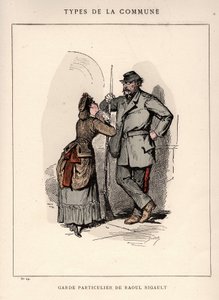 Commune de Paris : costume de GARDE PARTICULIER DE RAOUL RIGAULT (29) dans « Les Communeux » - Frederick (attr. to) Barnard