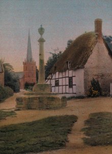 Cottage au toit de chaume - Frederick (attr. to) Barnard