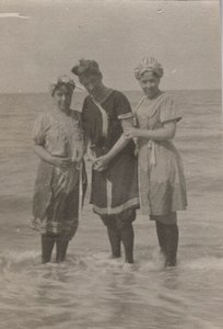 Détail, fête de baignade, Houlgate, septembre 1911 - Hippolyte Lalaise Devéria