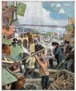 Tremblement de terre de Messine - . .