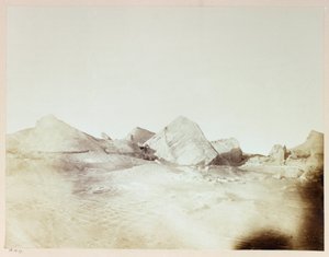 Expédition en Arctique (1875-1876) du capitaine George Nares (1831-1915) : Floebergs, près de Floeberg Beach - Frederick (attr. to) Barnard