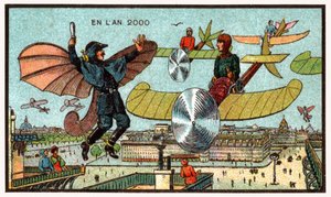 Policier volant, vers 1910