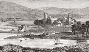 Abbaye de Fort Augustus, alias Abbaye de Saint-Benoît, Fort Augustus, Inverness-shire, Écosse - . .