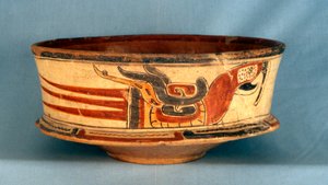 Vase funéraire trouvé dans la tombe 5 de Balamku, période classique ancienne (300-600 AD) - Hippolyte Lalaise Devéria
