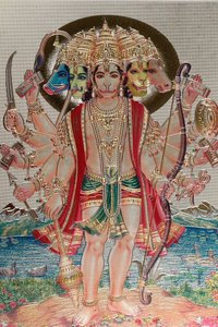 Hanuman, le dieu singe dans la mythologie hindoue - . .