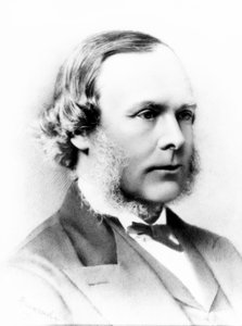 Joseph Lister, chirurgien anglais et fondateur de la chirurgie antiseptique - Ferdinand Georg Waldmuller