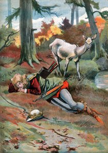 La Biche au Bois, vers 1910 (gravure) - . .