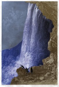 Chutes du Niagara, USA (gravure) - . .