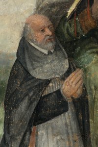 Église paroissiale Onze-Lieve-Vrouw. Intérieur. Le chœur. Peinture murale - . .
