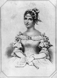 Portrait de Laura Cinti-Damoreau (1801-1863), soprano française, lithographie - William Walcutt