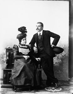 Portrait du couple marié Boletto - Henry Charles Fehr