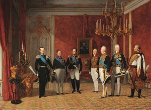 Réception du Grand-Duc Alexandre Nikolaïevitch par le Prince Metternich à la Hofburg de Vienne en 1839 - Фердинанд Георг Вальдмюллер