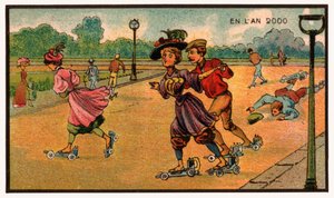 Patins à roulettes, vers 1910 - . .