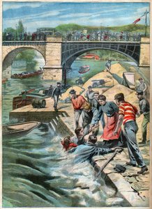 Sauvetage dans la Seine - John Pardon