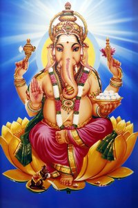 Temple hindou de Shiva. Ganesha ou Ganapati : le dieu hindou à tête d