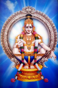 Temple hindou de Shiva. Image du dieu hindou Vishnu. Dubaï. Émirats Arabes Unis. - . .