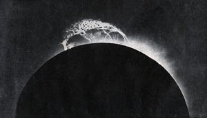 Éruption solaire photographiée en 1929 (impression)