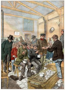 Soupe populaire pour vagabonds à Paris