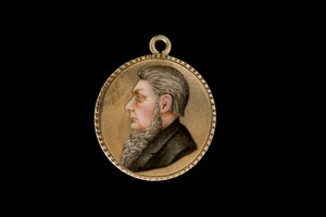 Pièce sud-africaine, Paul Kruger colorié à la main par des prisonniers de guerre anglo-boers - Hippolyte Lalaise Devéria