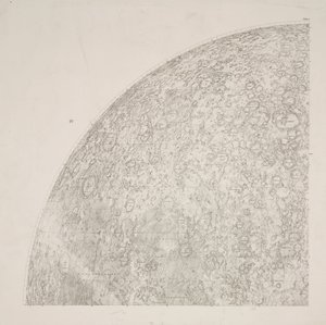 Quadrant sud-est de la carte lunaire de Beer & Madler