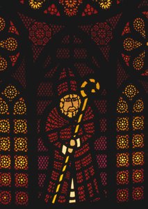 Saint Nicolas, vitrail dans l