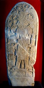 Stèle 4 de Machaquila, Peten, Guatemala, période classique tardive, 6 mai 820 AD - Hippolyte Lalaise Devéria
