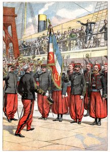 Le troisième régiment de zouaves à Marseille - . .
