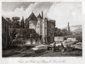 Le château de Tancarville. vers 1840 - . .
