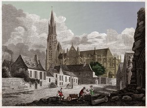 La cathédrale de Senlis. vers 1840 - . .